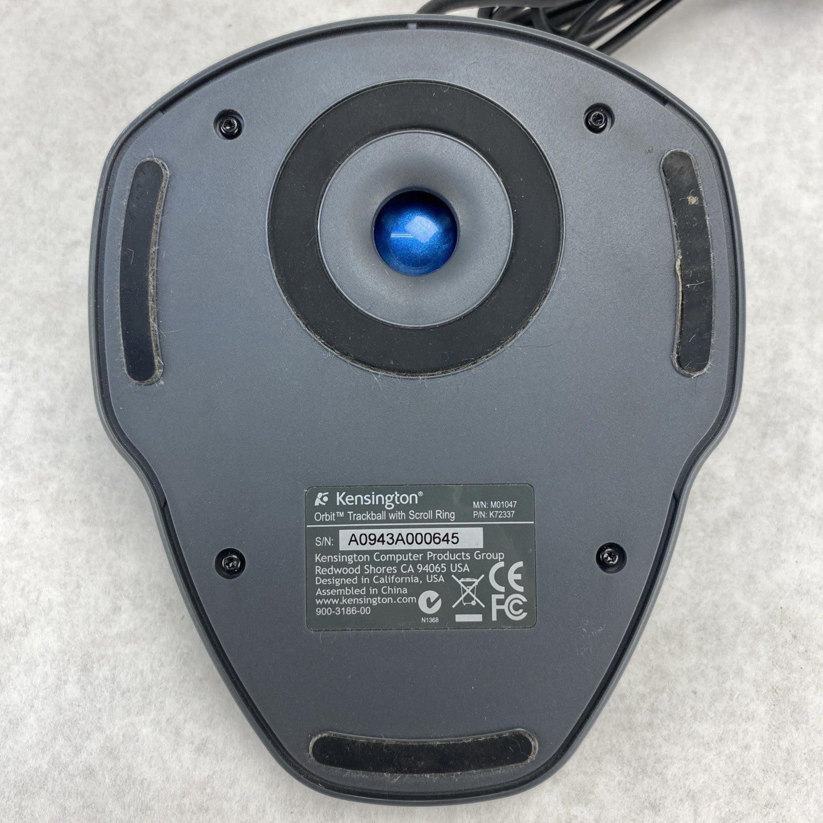 Kensington M01047 Orbit Trackball With Scroll Ring - Tested4