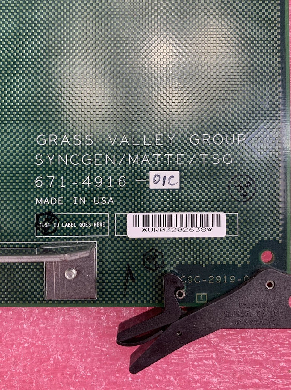 Grass Valley Group Kalypso Syncgen Matte TSG Board