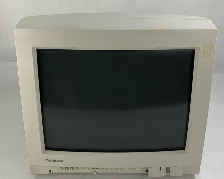 Vintage GoldStar LG 1727 CRT VGA 16" Monitor Retro Gaming Tested Grade B