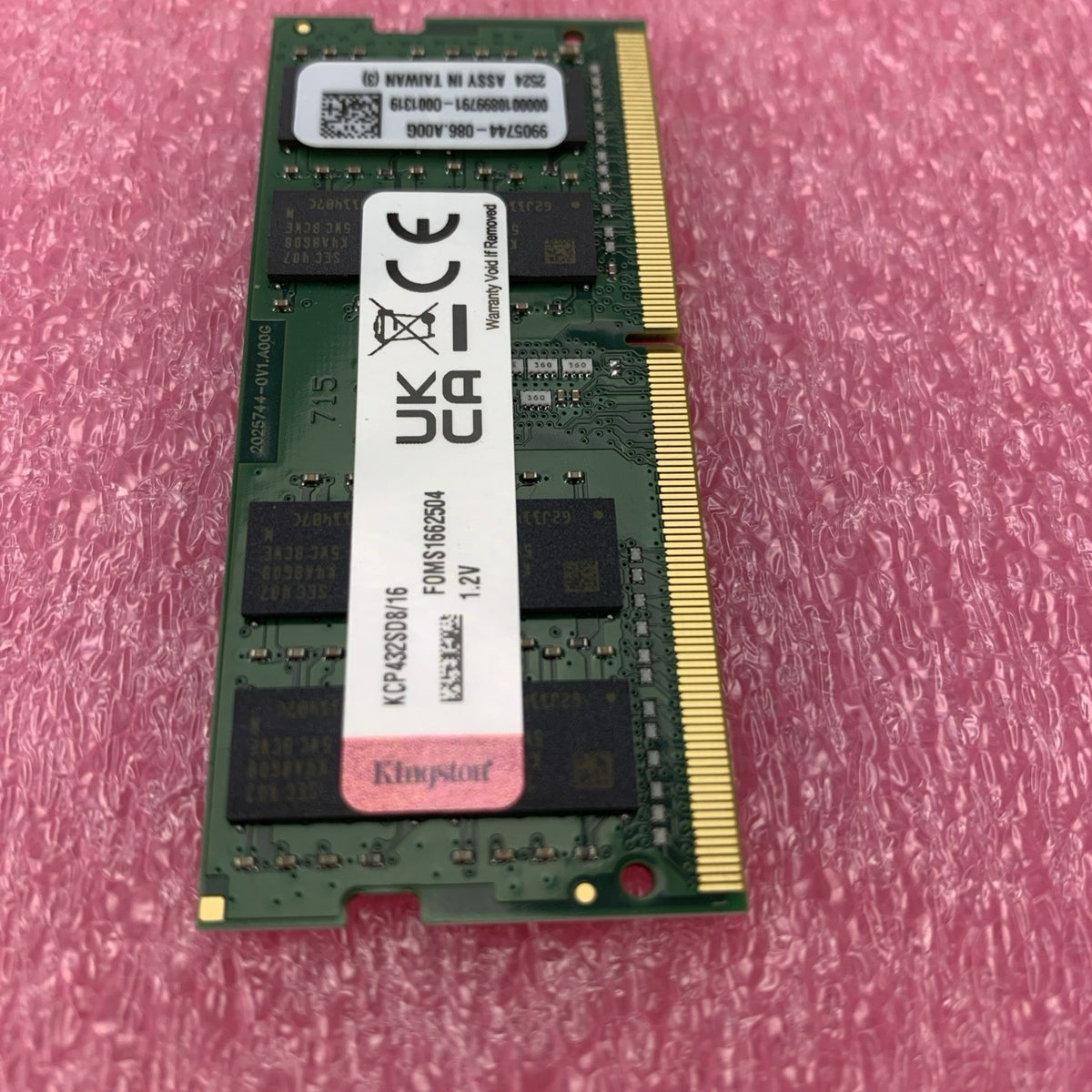 Kingston 16GB DDR4 PC4-25600 Notebook RAM 432SD8/163