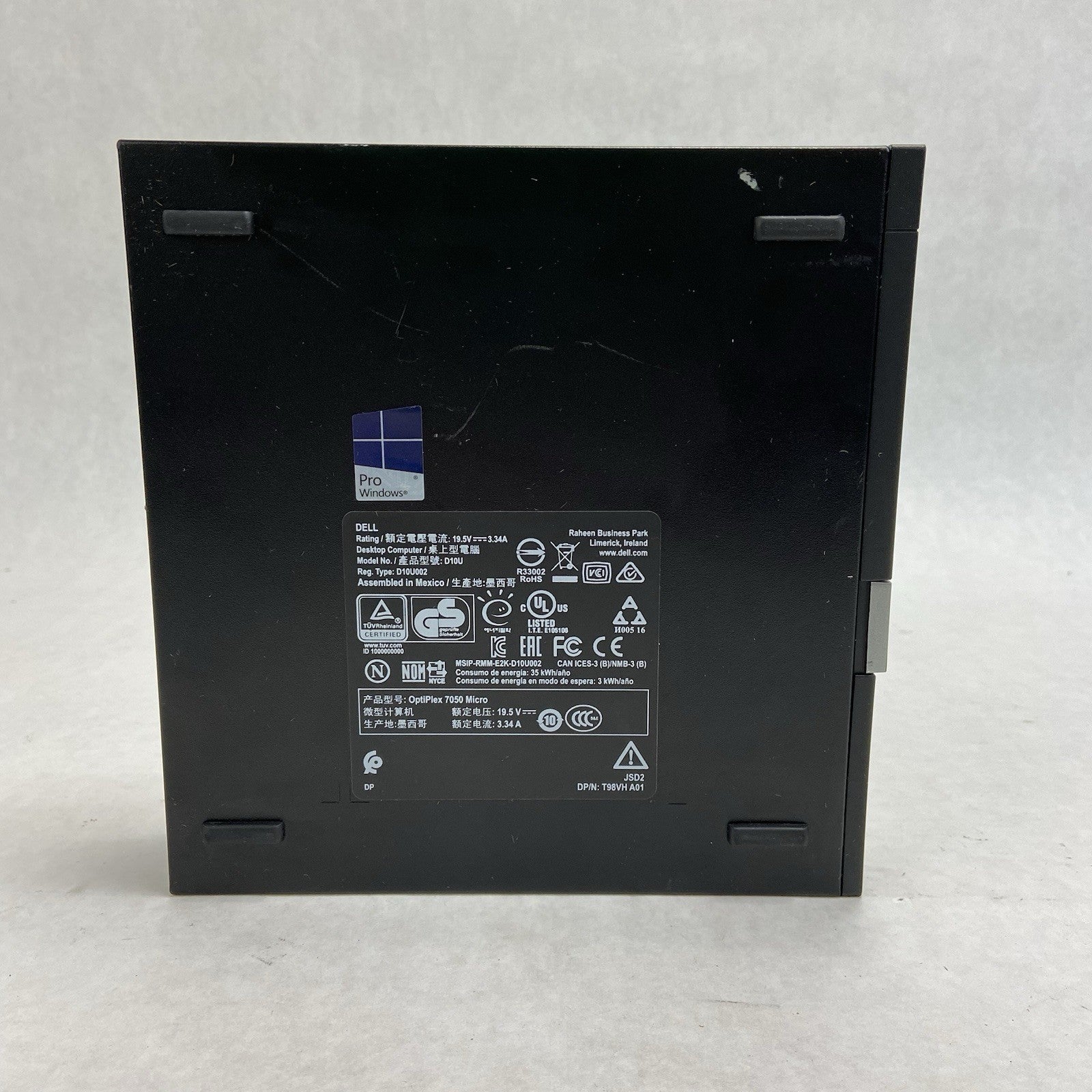 Dell Optiplex 7050 Micro Intel Core i5-6500T 2.5GHz 8GB RAM No HDDOSAC3