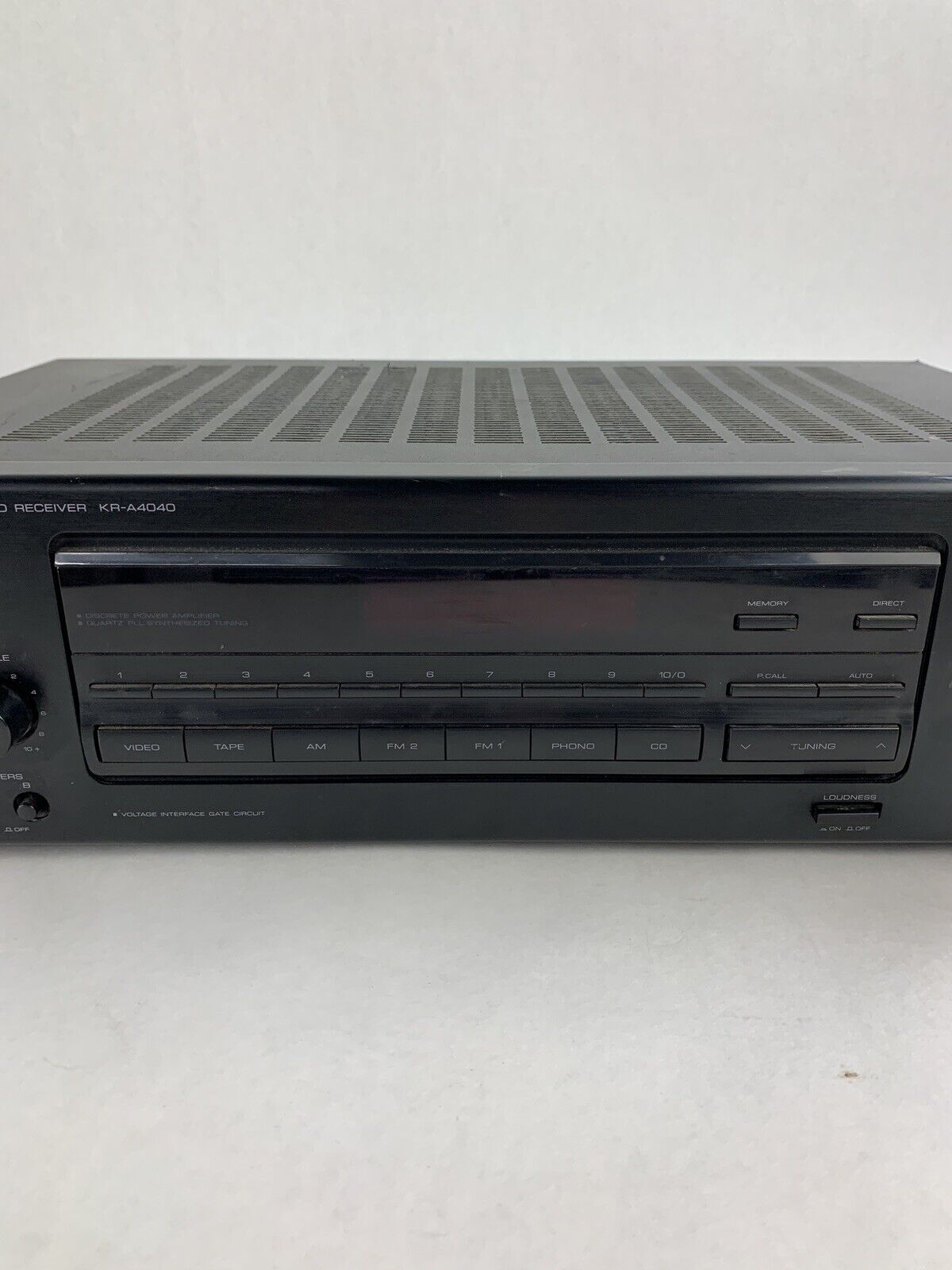 Kenwood KR-A4040 2 Channel Stereo Receiver No Remote No Power For Parts