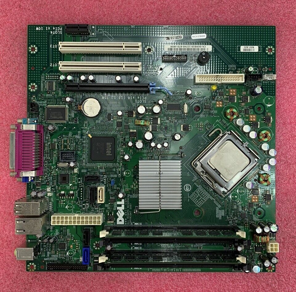 Dell OGM819 Motherboard Intel Core 2 Duo E8300 2.83GHz 2GB RAM w/ Shield