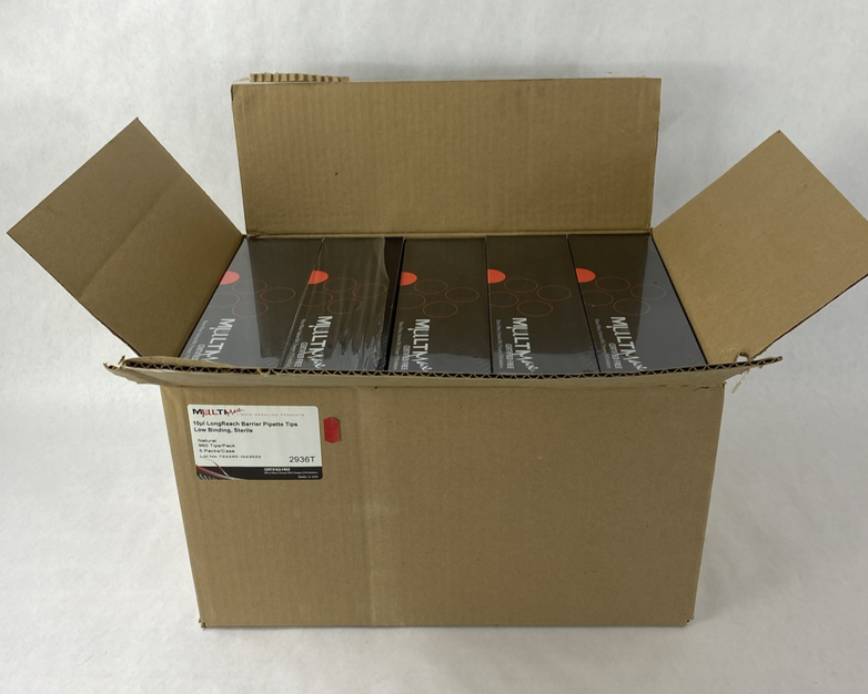 MultiMax 2936T 10µl LongReach Barrier Pipette Tips Case - 4800 Total Tips