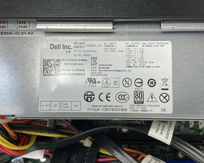 Dell Optiplex 7010 SFF Intel Core i5-3475s 2.9GHz 4GB RAM No HDD No OS