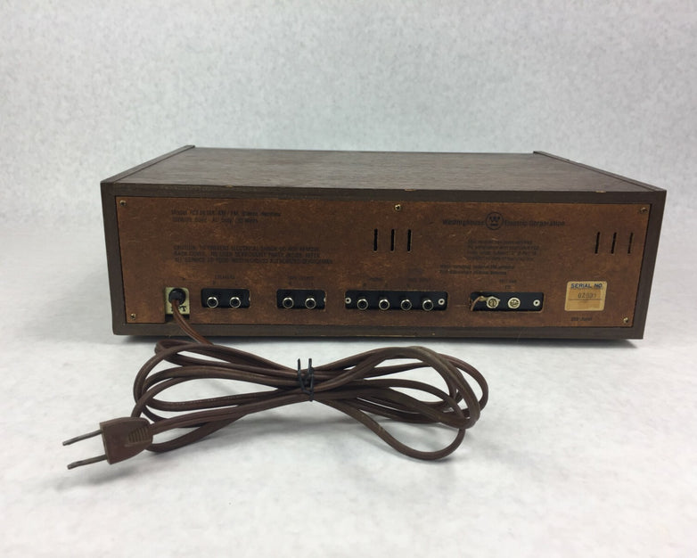 Vintage Westinghouse RCF 9610A  AM FM Stereo Receiver  Tested and Works