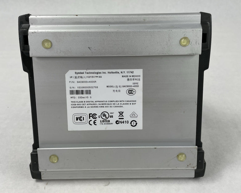 Symbol Technologies SAC9000-4000R 4-Slot Battery Charger USIP Untested