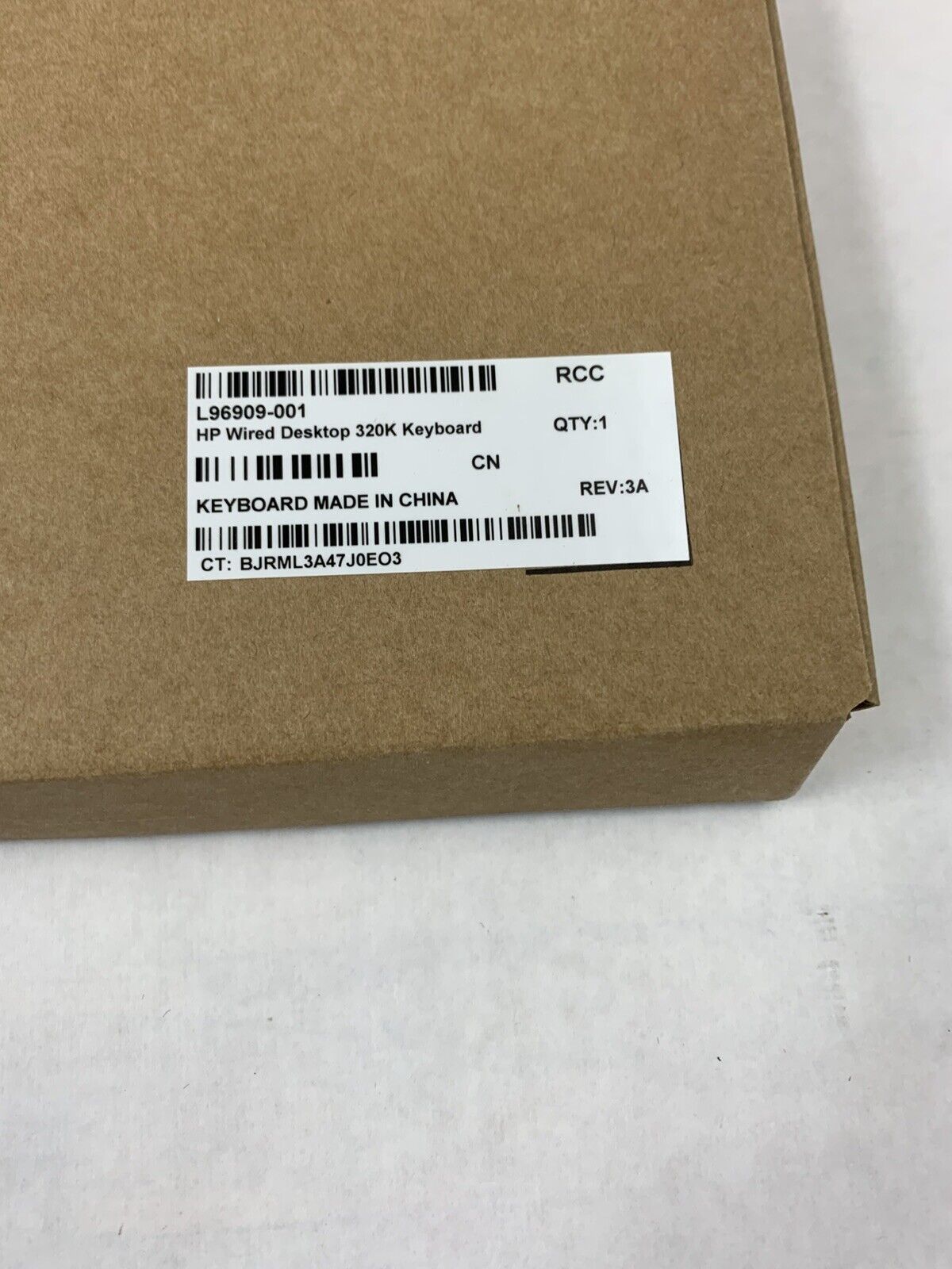 Lot of 5 HP HSA-D005K 320K Slim Wired Desktop Keyboard