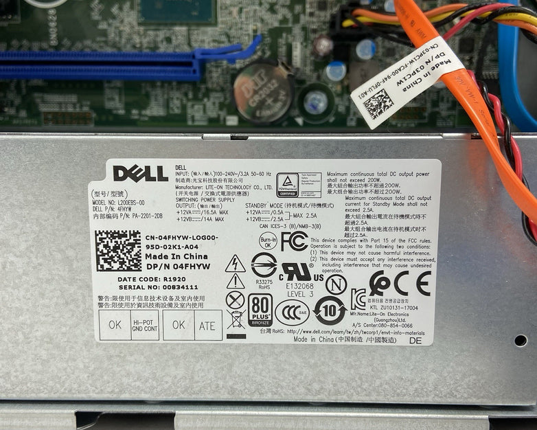 Dell Optiplex 3060 SFF Intel Core i5-8500 3GHz 8GB RAM No HDD No OS