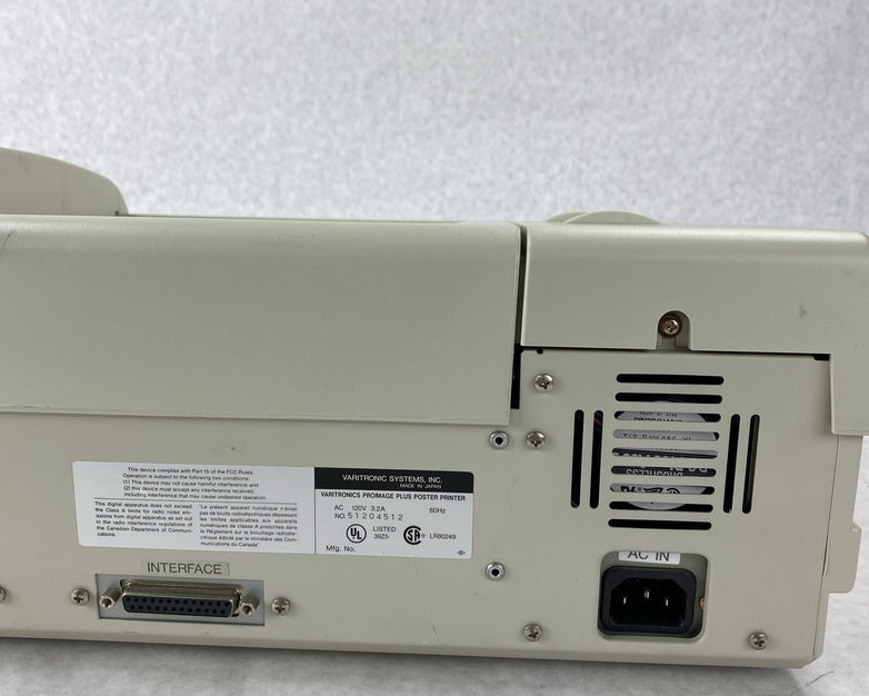 Varitronics ProImage Plus Poster Printer UNTESTED