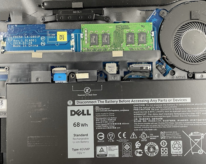 Dell Latitude 5500 15.6" i5-8265U 1.60 GHz 8 GB RAM No SSD/OS/AC