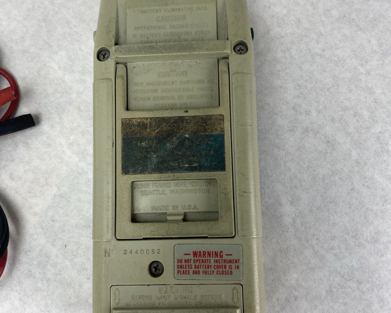 Fluke 8022A Multimeter Untested No Batteries