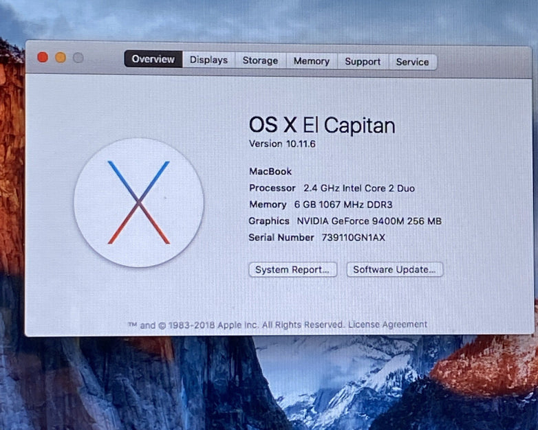 Apple MacBook Pro A1278 2008 13" Core 2 Duo 6GB RAM 750GB HDD - Replace Battery