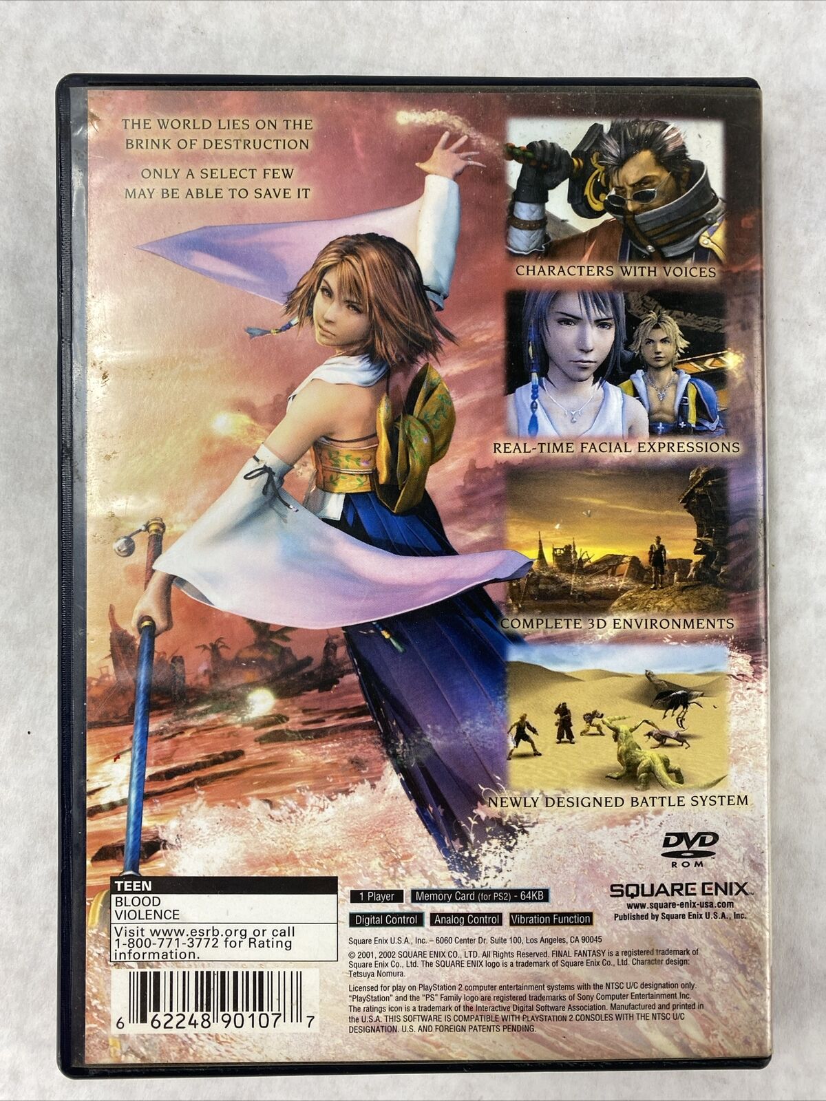 PS2 Final Fantasy X  + FF X-2 for Sony PlayStation 2 Bundle