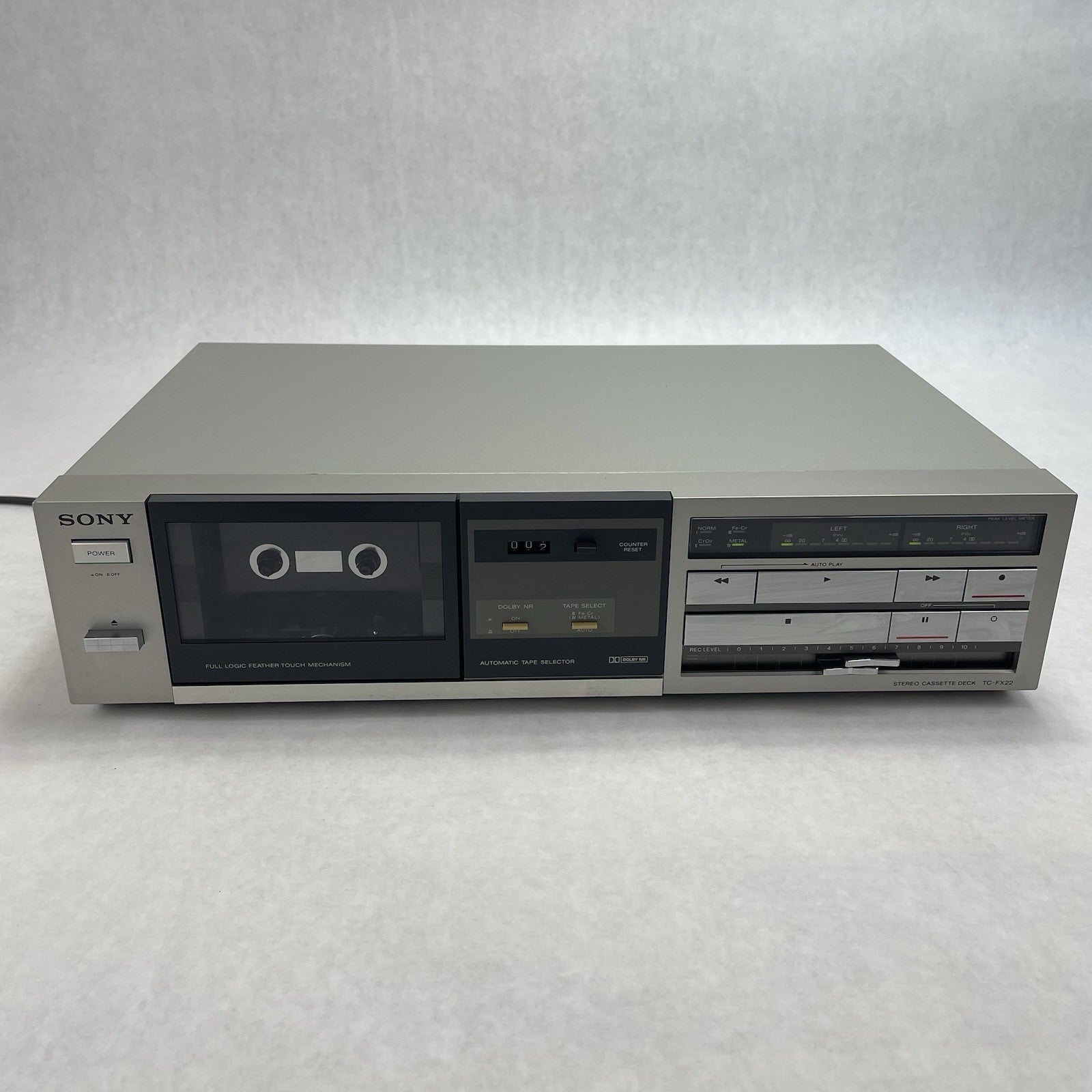 Sony TC-FX22 Tape Recorder Cassette Tape Player Tested For Parts1