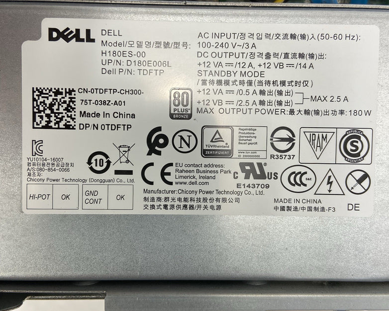 Dell Optiplex 7050 SFF Intel Core i5-7500 3.4GHz 8GB RAM No HDD No OS
