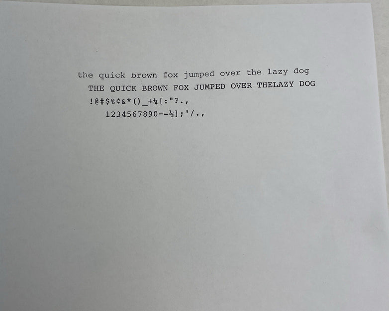 IBM Wheelwriter 3 No Ribbon Tested