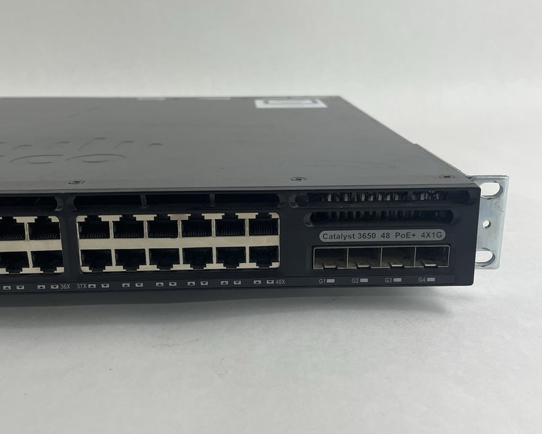 Cisco WS-C3650-48PS-S V01 Tested & Reset 2X PSU