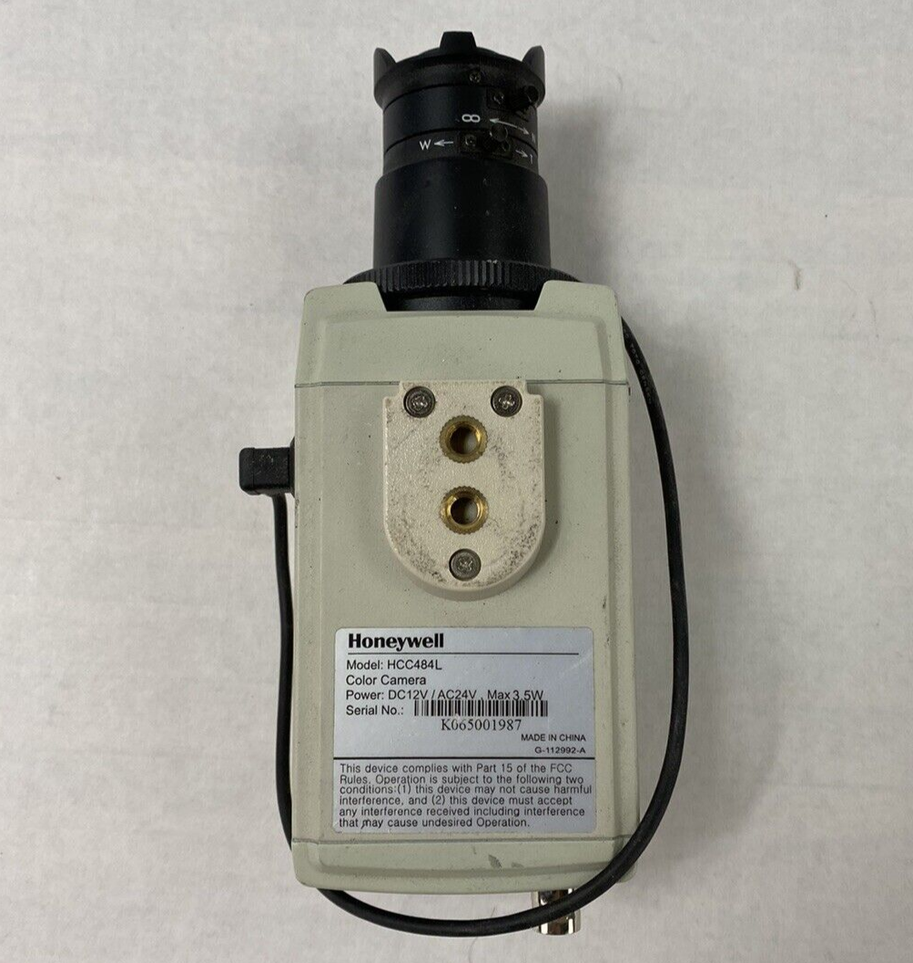Honeywell HCC484L CCTV Color Camera 1/3" 1.8-3.6mm Lens For Parts or Repair