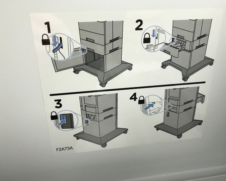 HP 2A73A LaserJet Printer cabinet