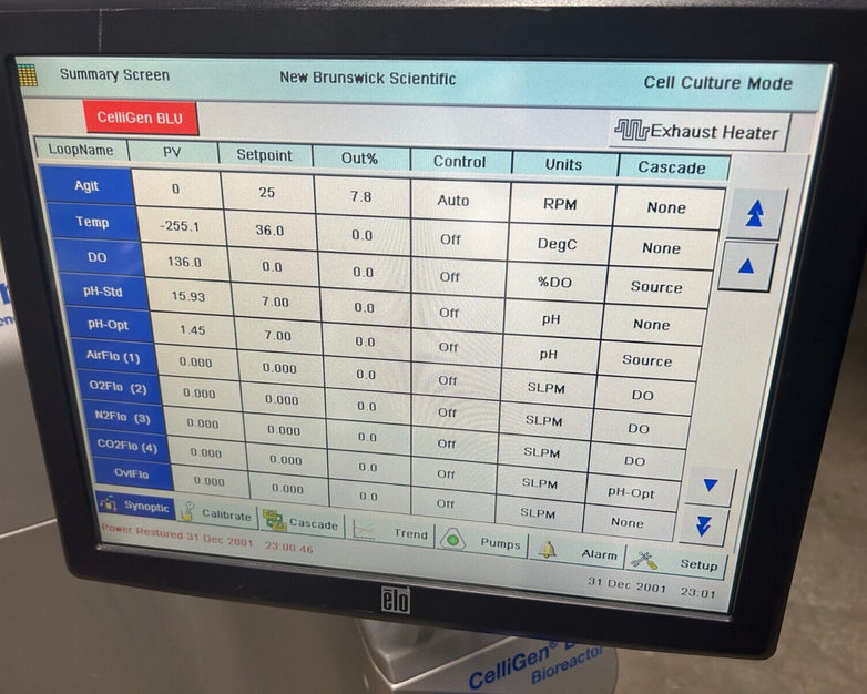 New Brunswick Eppendorf CelliGen Blu-50L Beta BioReactor M1374-120-HSA