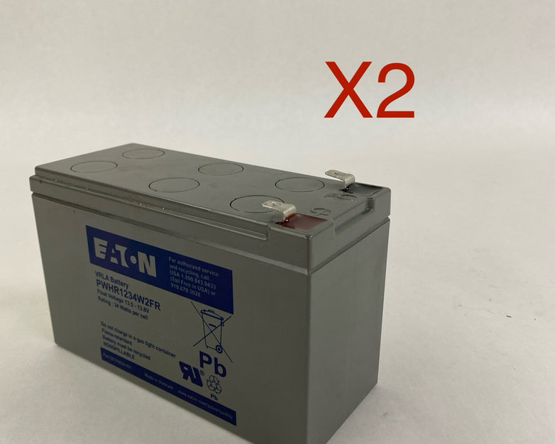 Eaton PWHR1234W2FR VRLA Battery 34 Watts Per Cell Lot of 2
