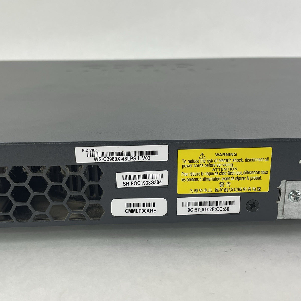 Cisco Catalyst WS-C2960X-48LPS-L V02 Tested and Reset9