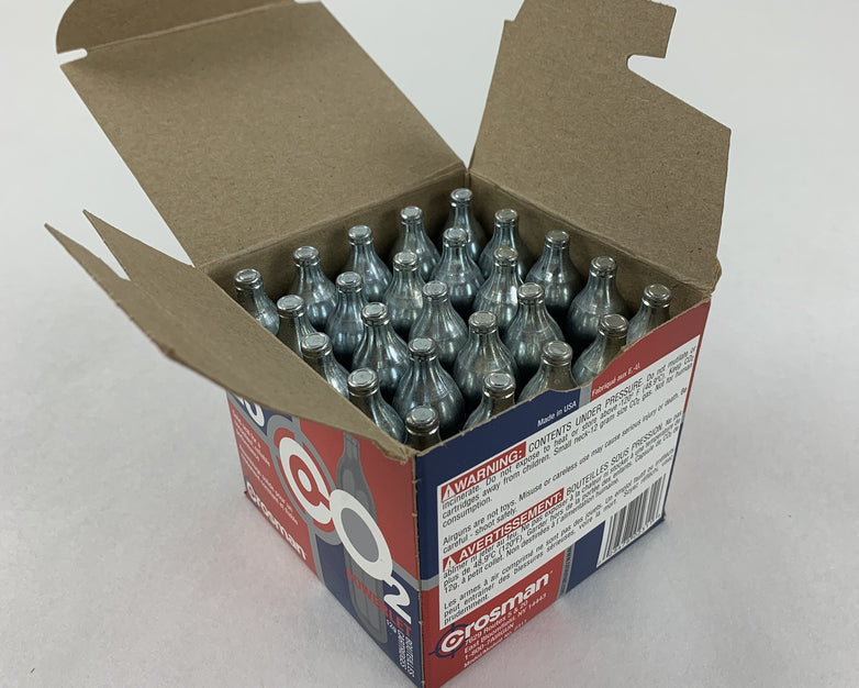 Crosman 25 Count Box 12G CO2 Powerlet Cartridges For Air Guns New
