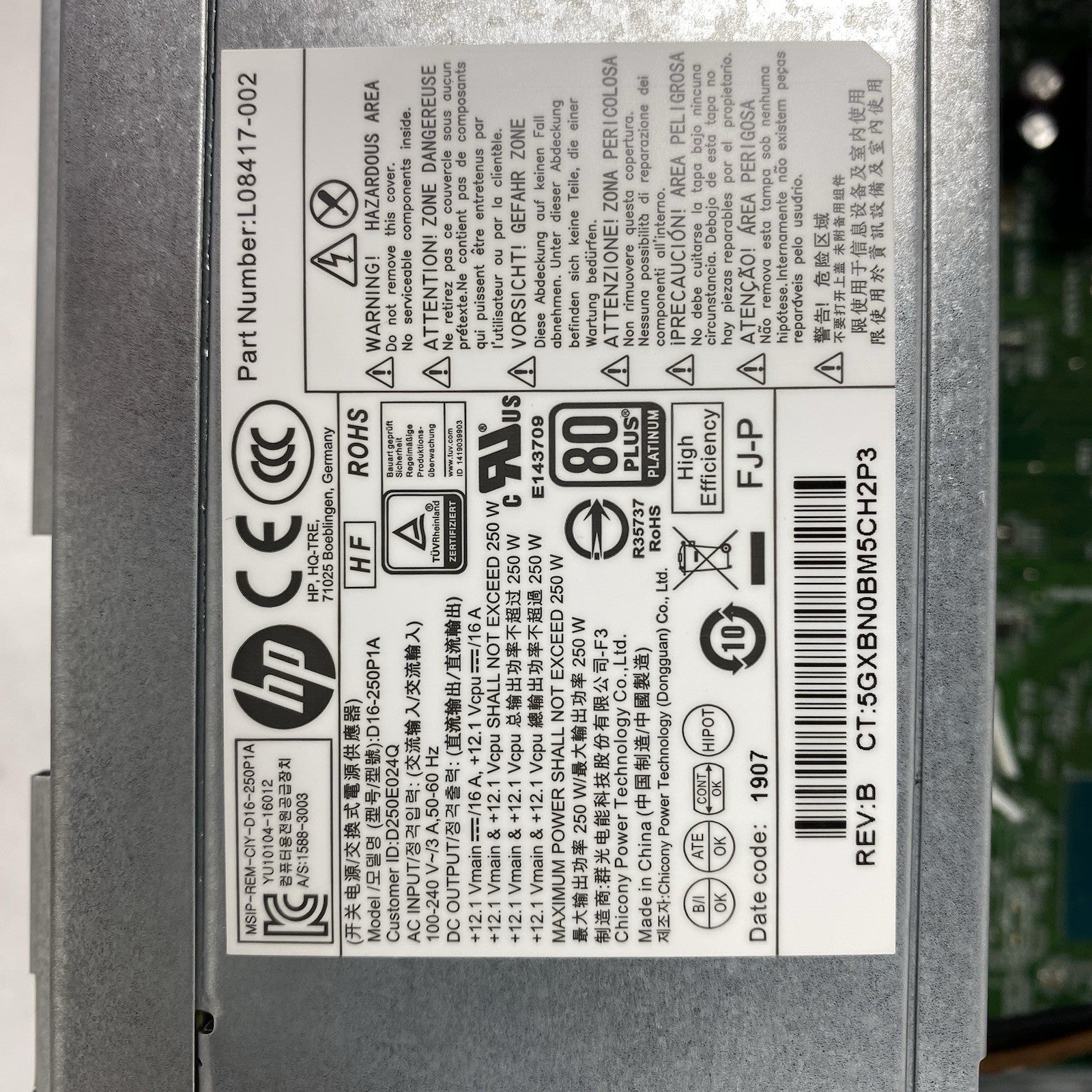 HP EliteDesk 800 G5 SFF Intel Core i5-9500 3.00GHz 16GB RAM No HDD No OS Bad M.2