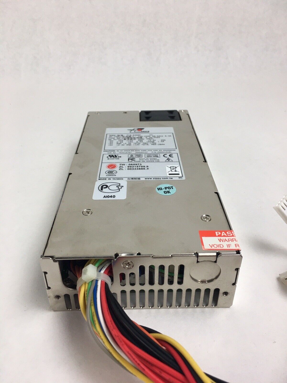EMACS P1A-6300P 284W 100-240V 60-50Hz  1U Server Switched  Power Supply Tested