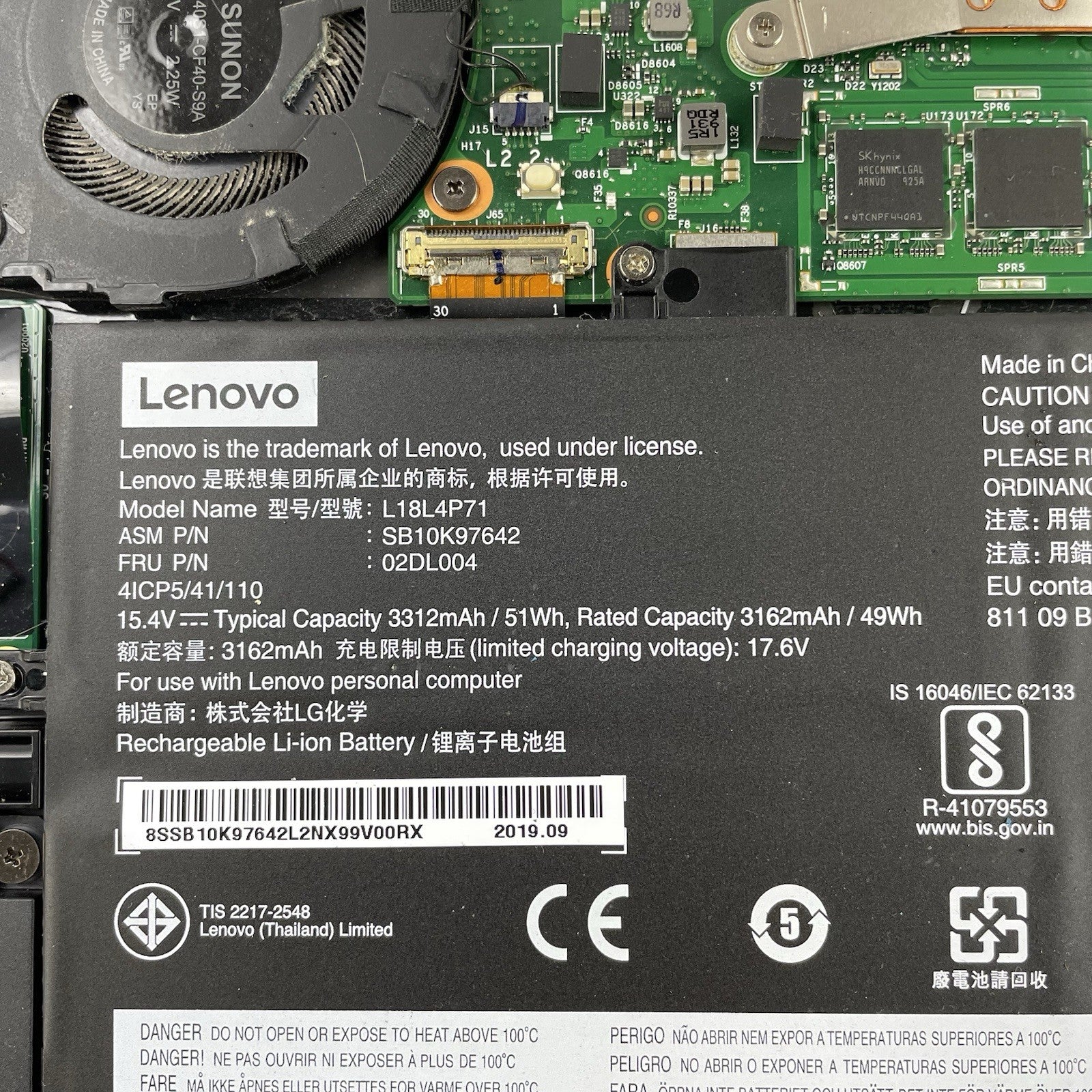 Lenovo ThinkPad X1 Yoga 4Gen 14" i5-8265U 1.60 GHz 16 GB RAM No SSD/OS/AC21