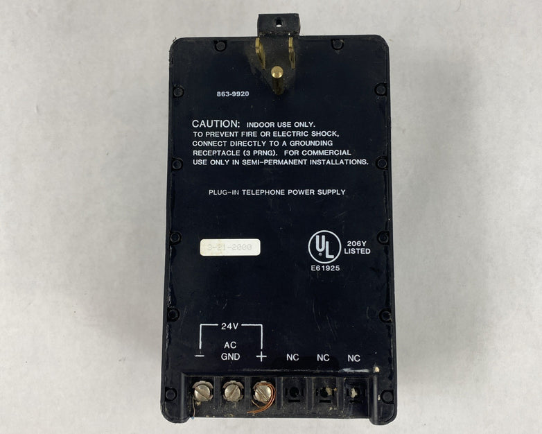 Valcom VP-1024 Power Supply 120VAC 0.4A 60Hz Untested No Cords