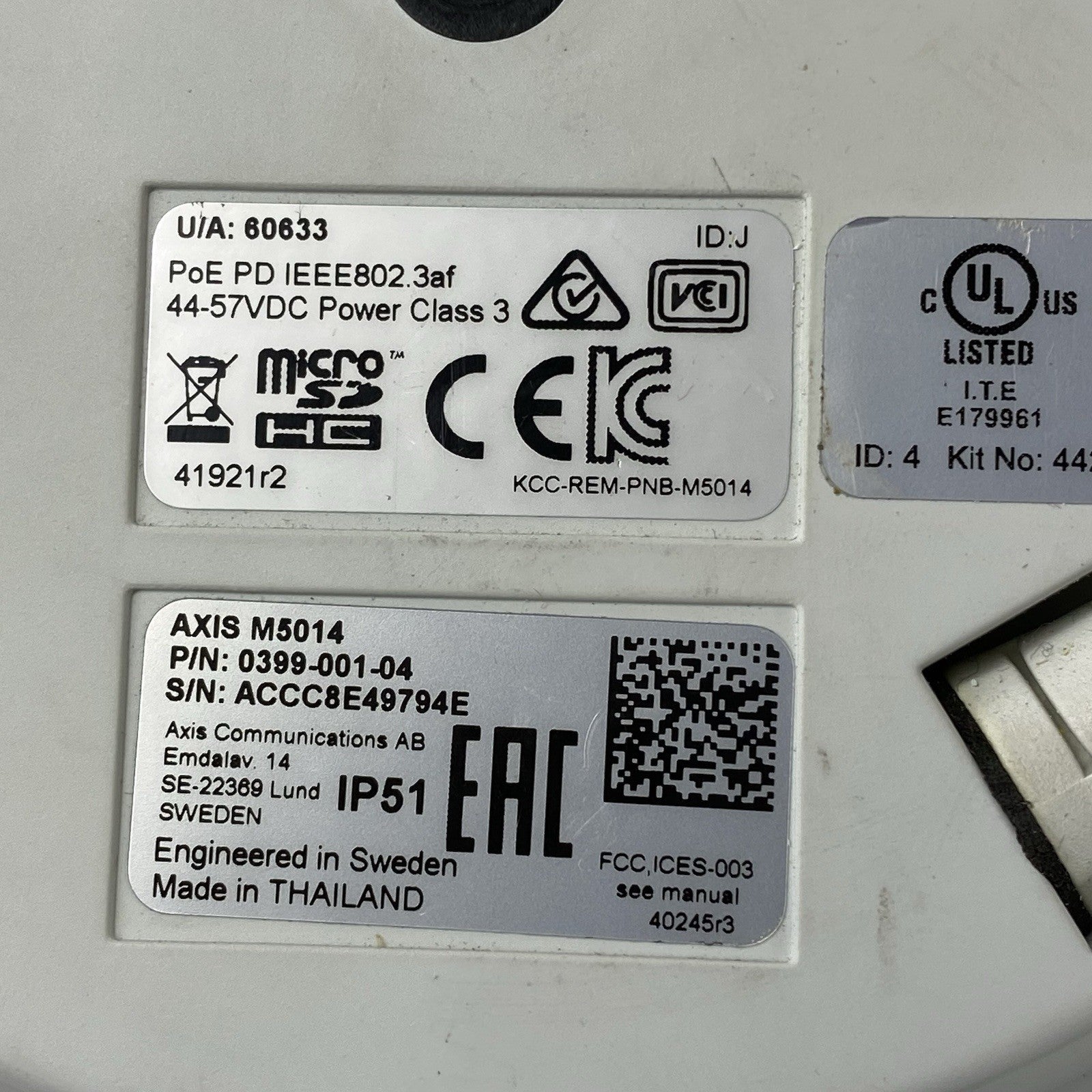 Axis M5014 PTZ Network Dome Camera Untested