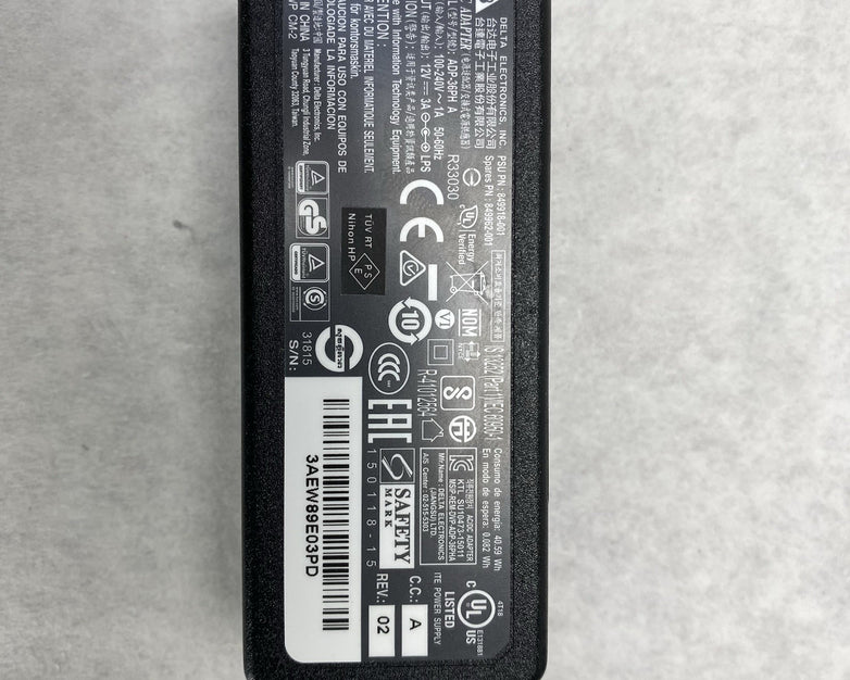 Delta Electronics ADP-36PH A ADP-36JH A 12V 3A 36W AC Adapters (Lot of 10)