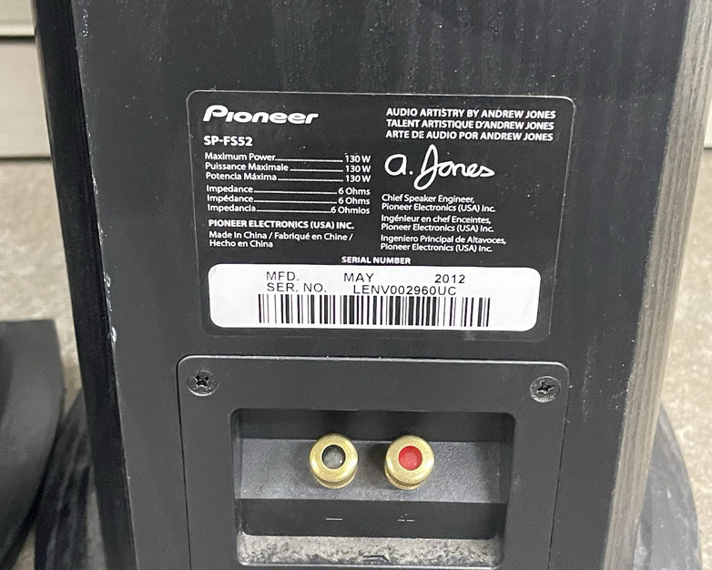 Pioneer SP-FS52 Andrew Jones Designed Floorstanding Loudspeaker Set Of 2