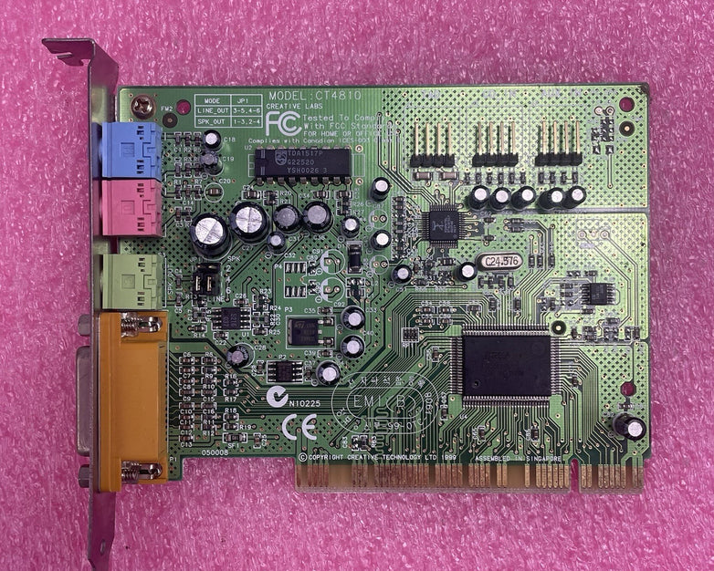 Creative Labs CT4810 Sound Card PCI Slot