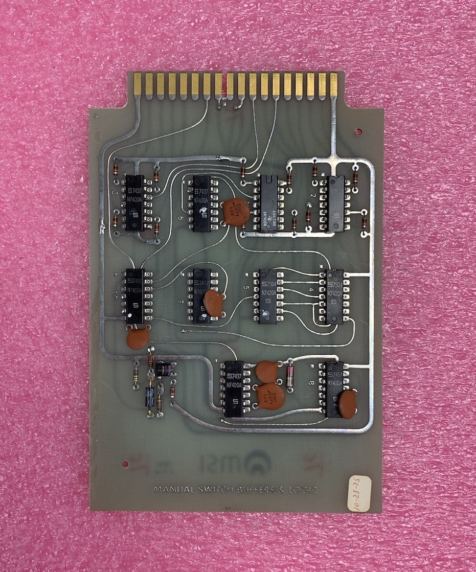 MSI Vintage 1975 Manual Switch Buffers & Logic 24866 Micromedic Card