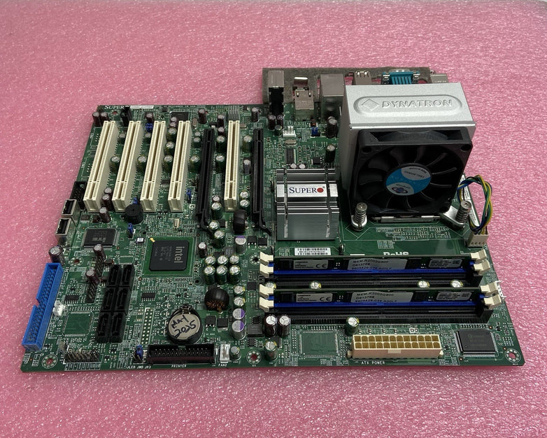 Supermicro C25BC-Q Motherboard Intel Core 2 Duo E8400 3GHz 4GB RAM w/Shield