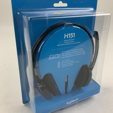 Logitech H151 Stereo Multi Device Headset with In Line Controls New OEM