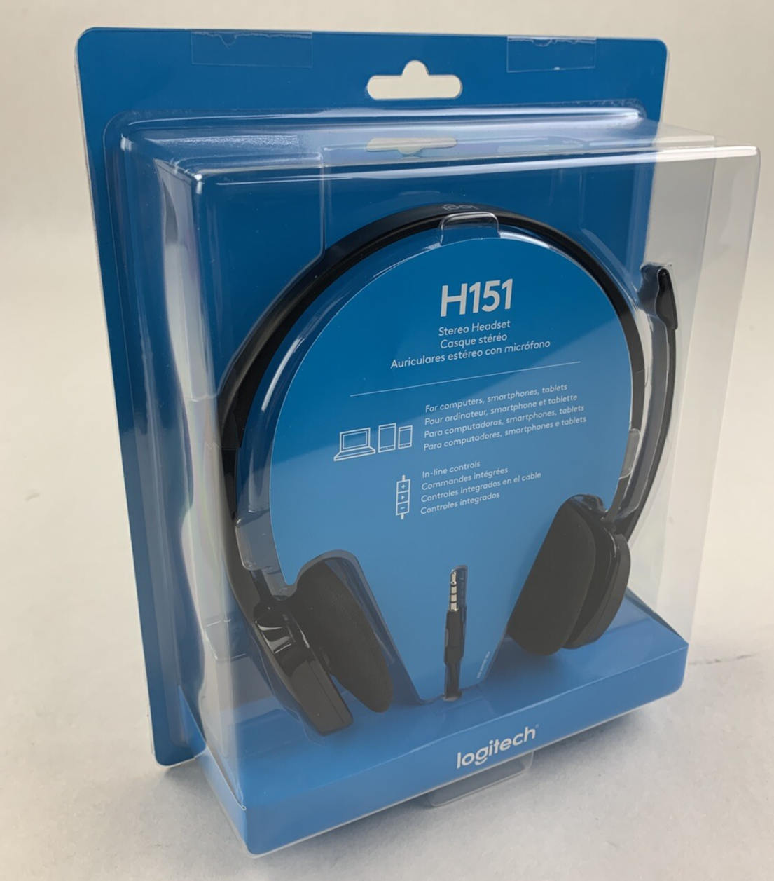 Logitech H151 Stereo Multi Device Headset with In Line Controls New OEM
