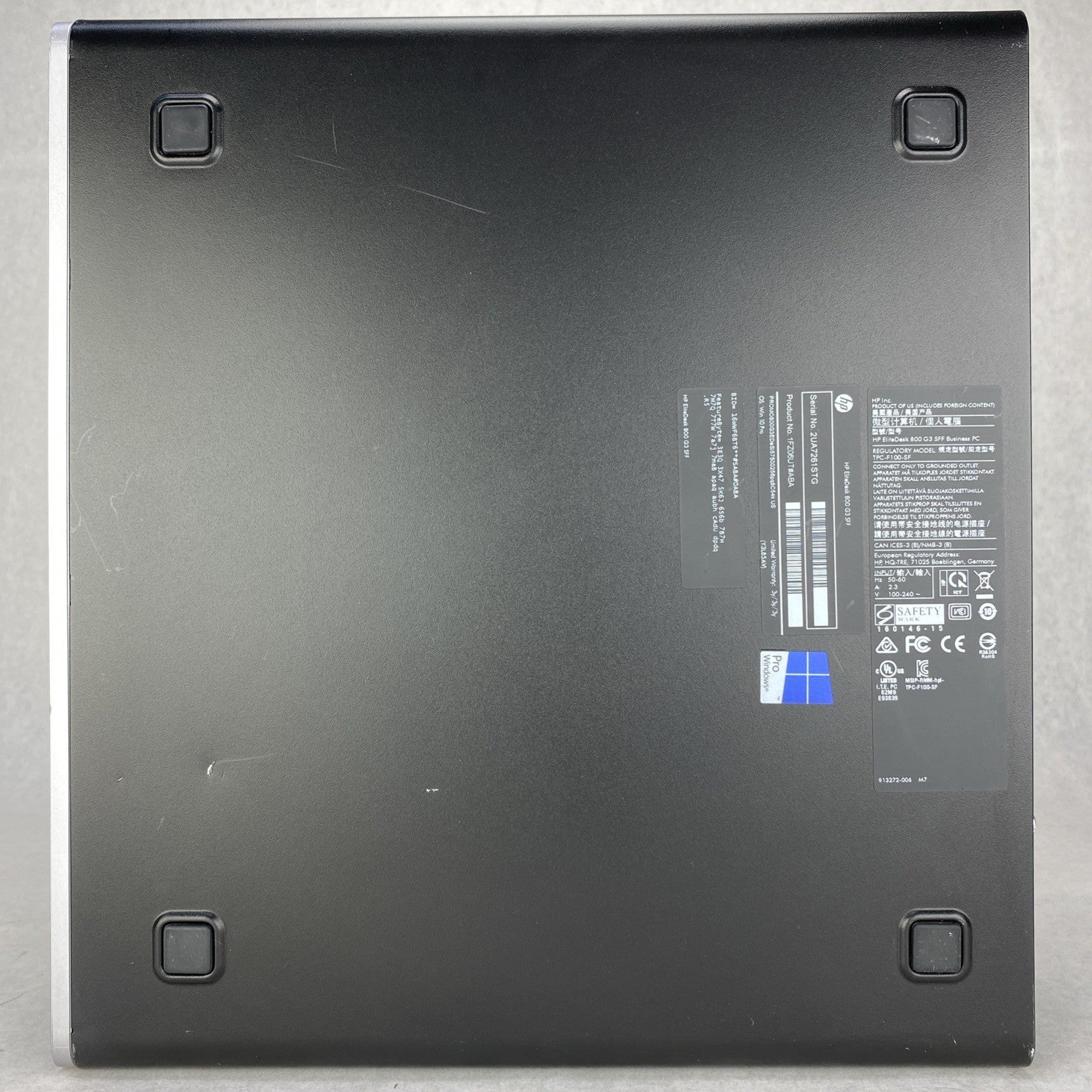 HP EliteDesk 800 G3 SFF Intel Quad Core i5-7500 3.40GHz 16GB RAM No HDD No OS