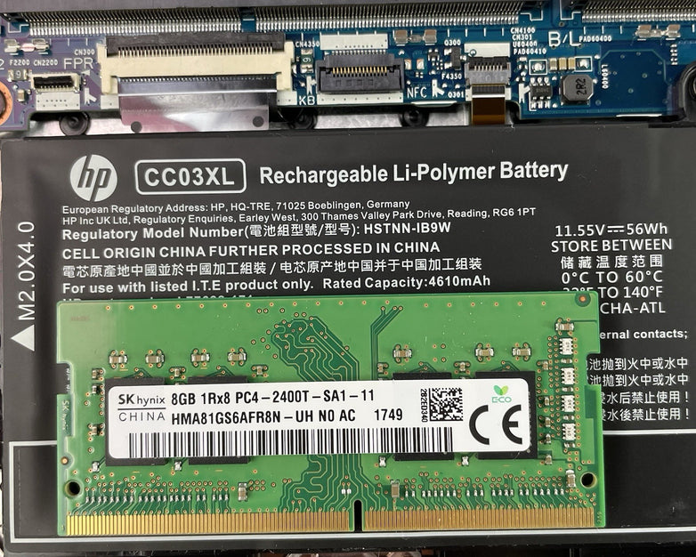 HP EliteBook 850 G8 15.6" i7-1185G7 3.00 GHz 8 GB RAM No SSD/OS/AC - Bad USB