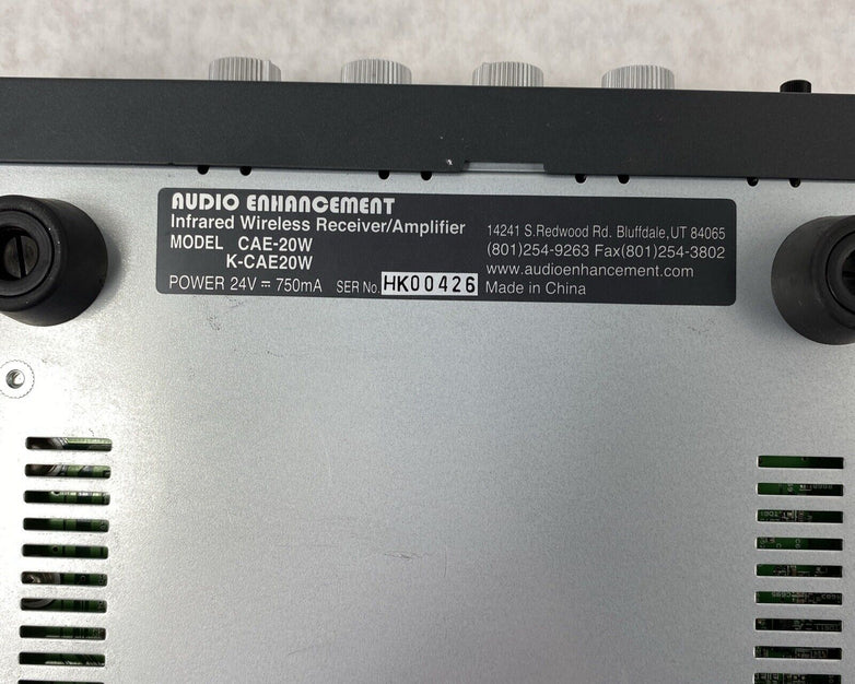 Audio Enhancement CAE-20W Infrared Wireless Receiver Amplifier Achiever - Tested