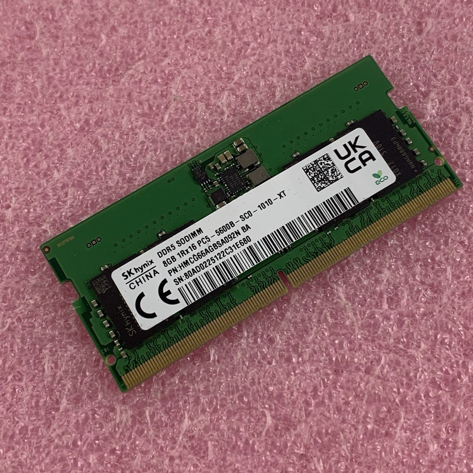SK Hynix HMCG66AGBSA095NBA 8 GB DDR5 SDRAM SO-DIMM PC5-5600B Laptop Memory Ram0