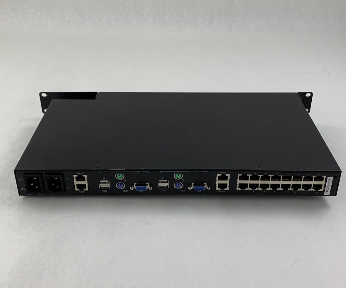 APC KVM0216A KVM USB 2G Enterprise Analog 2 Local Users 16 Ports Tested