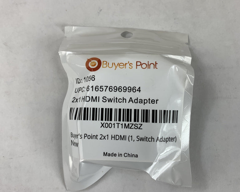 Buyers Point 616576969964 2x1 HDMI Switch Adapter - Lot of 100