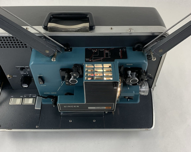 Singer Graflex 16 Sound Projector Power Tested Speaker Hums