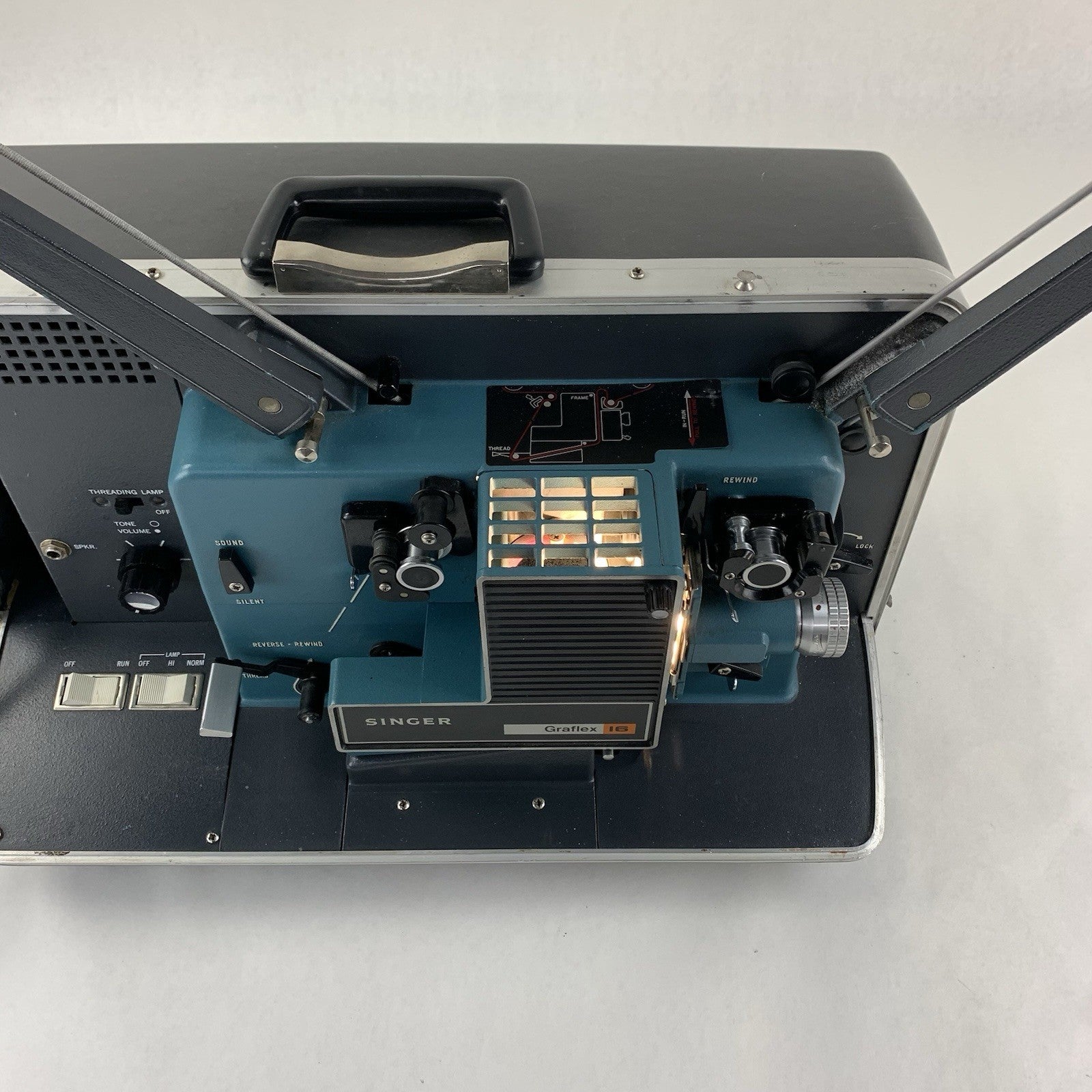 Singer Graflex 16 Sound Projector Power Tested Speaker Hums13