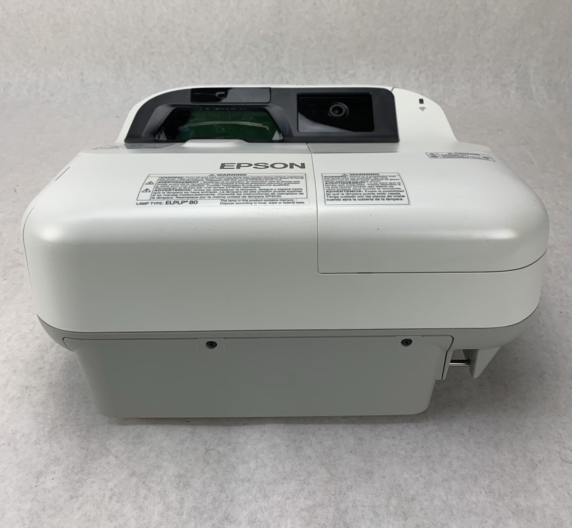 Epson H599A BrightLink 595Wi LCD Lamp Projector 1231 Lamp Hours No Remote1