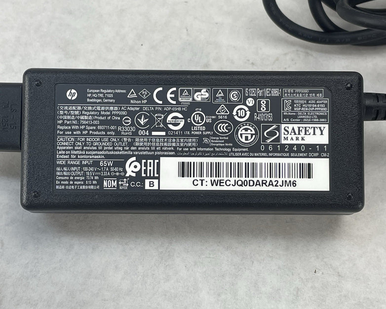 HP PPP009D Series V85 65W AC Power Supply Adapter 1.R1 Lot of 4